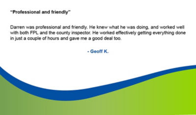Electrical Inspections testimonial