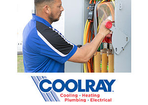 Coolray electrician inspecting an electrical panel