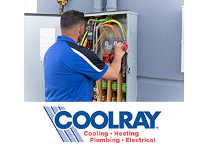 Coolray electrician repairing an electrical panel