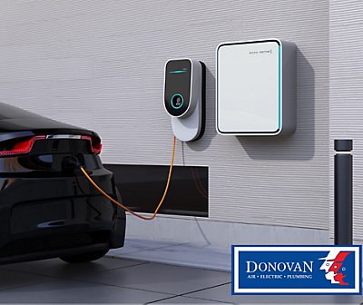 Electric vehical charging in the garage