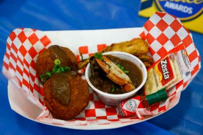 Greg Parishs fried gumbo balls