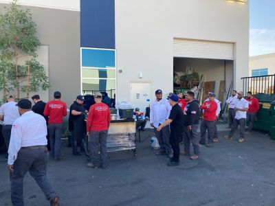 NexGen Employees having a cookout