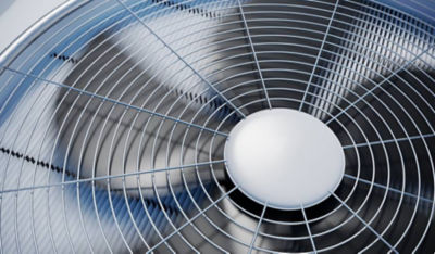 Close up of HVAC fan