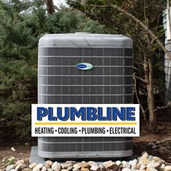 Plumbline - AC system outside of a home in Frederick, CO