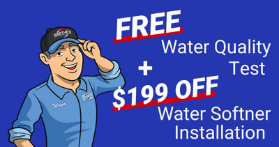 Free Water Quality test and $199 off any water softener install