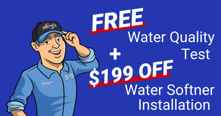 Free Water Quality test and $199 off any water softener install