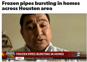 Frozen Pipes In Houston TX