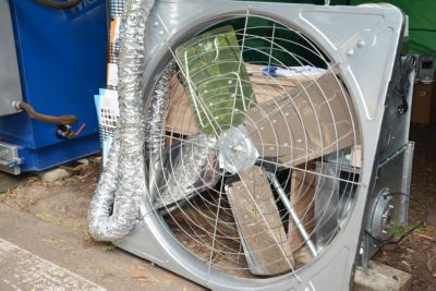 Ventilation fan for a garage
