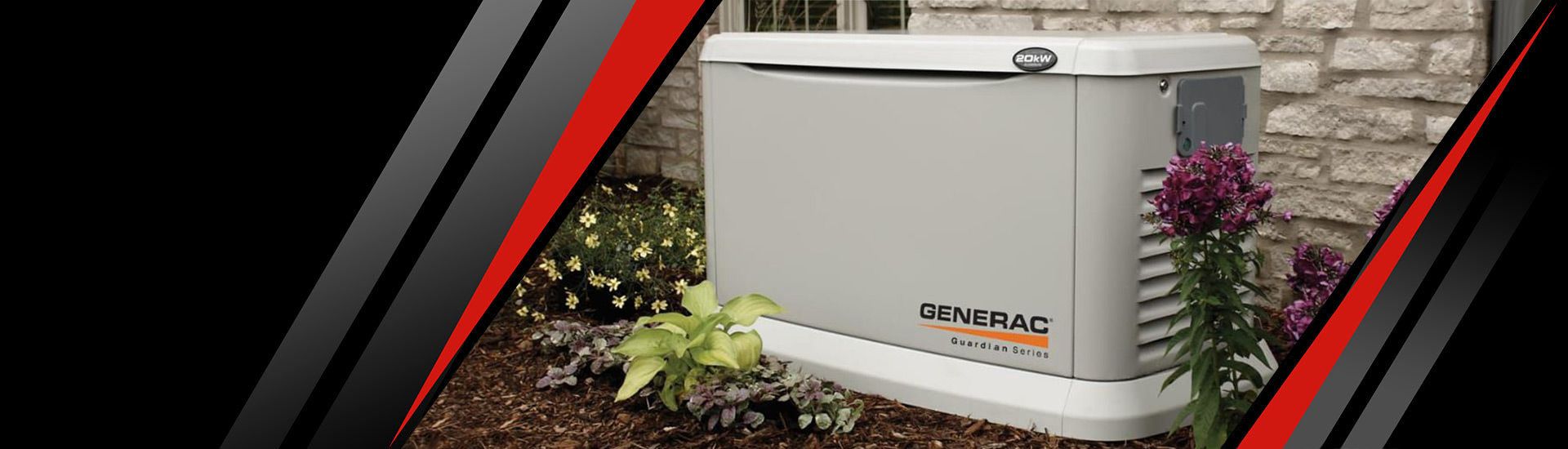 Generac generator outside of a Tampa home