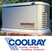 A Generac generator installed by Coolray