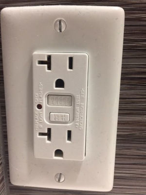 Ground Fault Circuit Interrupter outlet