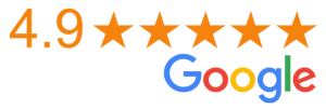 4.9 star Google Business profile rating