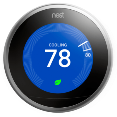 Google Nest Thermostat set to 78 degrees