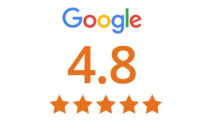 Google reviews 4.8 star logo