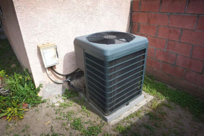 Heat pump outside