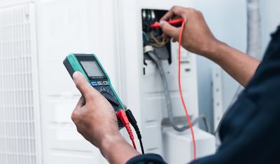 Heating repair using a multimeter preparation