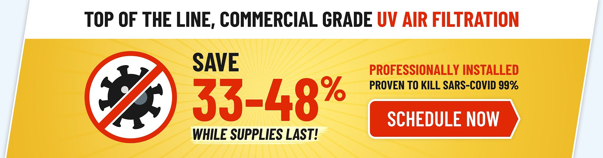 Top Of The Line, Commercial Grade UV Air Filtration