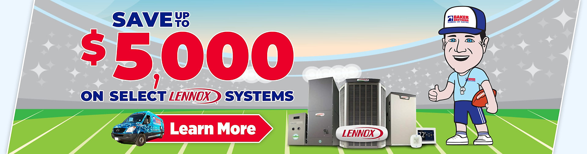 Get Up To $5,000 Off Select Lennox Systems