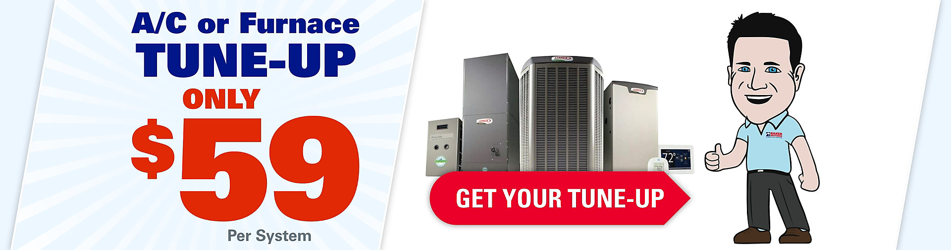 AC or Furnace Tune-up Only $59