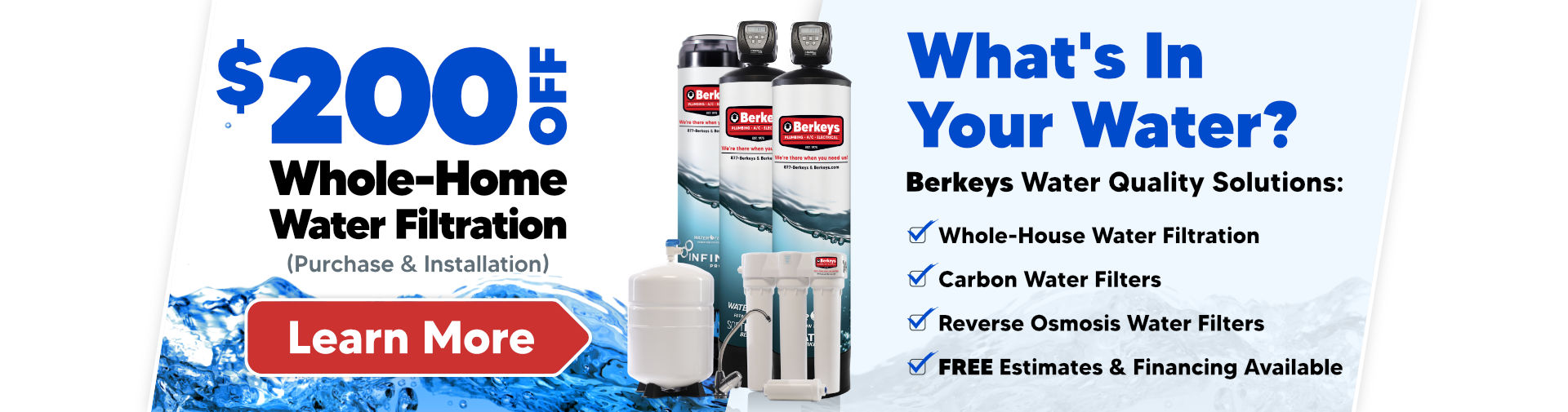 $200 Off Whole-House Water Filtration