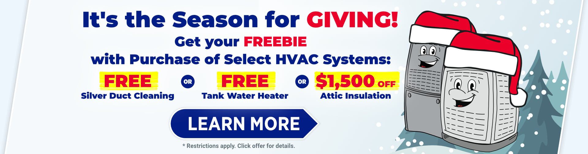 Get One Free Item with HVAC System Purchase