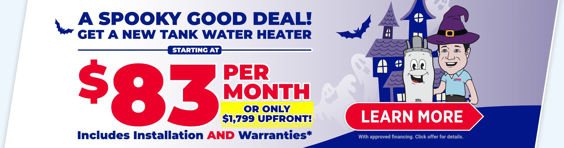 Water Heater $1,799 Special