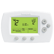 Honeywell Pro 6000 Thermostat set to 72-degrees