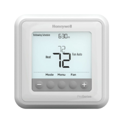 Honeywell thermostat set to 72 degrees no background