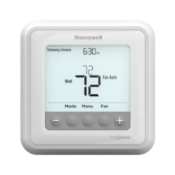 Honeywell thermostat set to 72 degrees no background