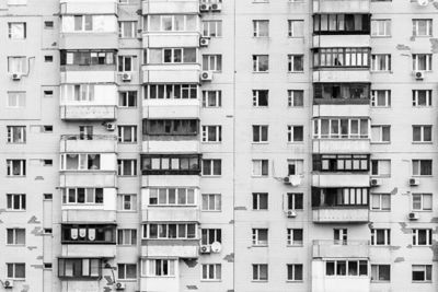 A building installed with full of AC units 