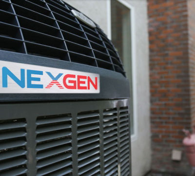 AC unit with NexGen logo