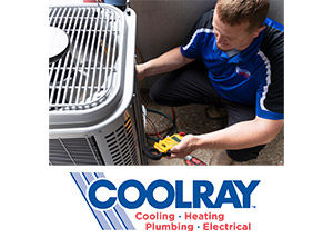 Coolray HVAC tech repairing an air conditioning system in White House, TN