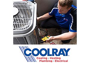 Coolray HVAC tech repairing an air conditioning system in White House, TN