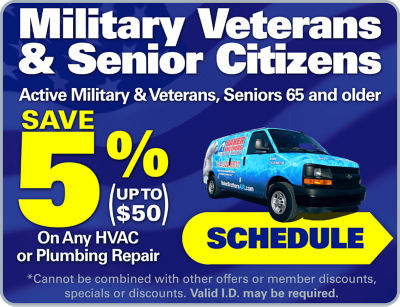 Military Veterans & Senior Citizens Discount