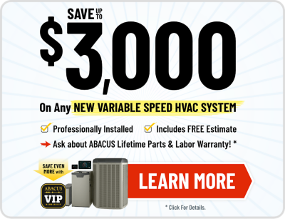 Save up to $3,000 on any new Variable Speed HVAC System