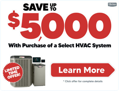 Save up to $5000 With Purchase of a Select HVAC System