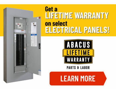Abacus Lifetime Warranty for Electrical Panels
