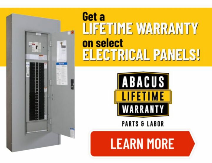 Abacus Lifetime Warranty for Electrical Panels