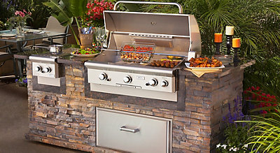 Gas grill at a Phoenix area home
