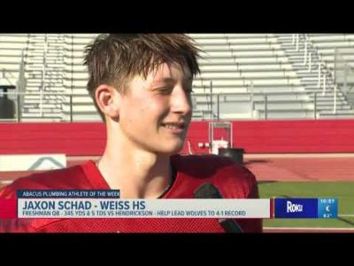 Jaxon Schad - Athlete of the Week