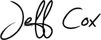Jeff Cox Signature