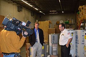 John Donnelly from Fox 26 KRIV in Houston Interviews Abacus Plumbing Technician Bob Connelly in Houston about Water Heater Regulation Changes