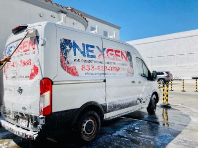 NexGen van getting washed