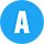 Blue Letter A