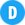 Blue Letter D