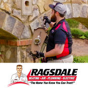 Ragsdale electrician installing an outdoor lighting fixture