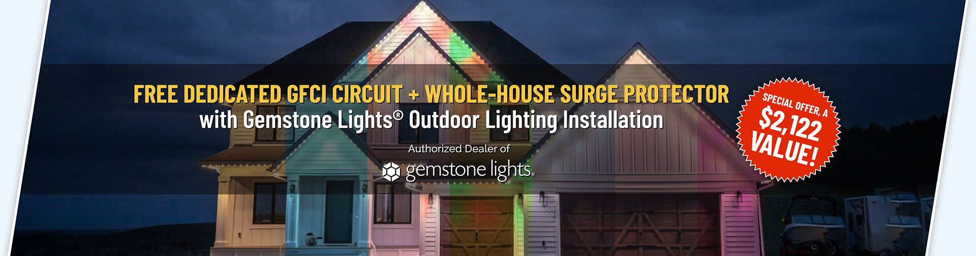 Free Dedicated GFCI Circuit plus Whole House Surge Protector