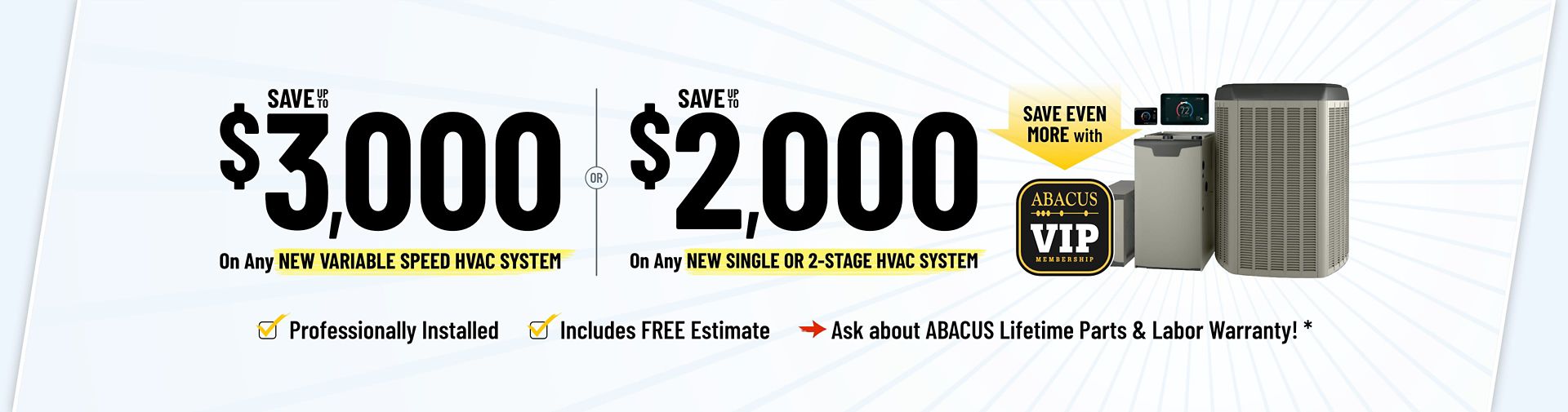 Save on a new HVAC System