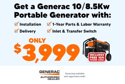 Get a new portable generator with installation