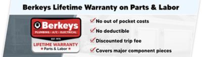 Berkeys Lifetime Warranty on Parts & Labor